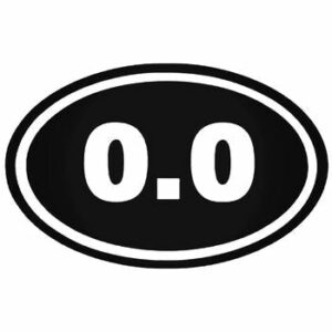 0.0 Lazy Marathon Race Distance Vinyl Decal Sticker