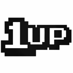 1 Up Gaming Jdm Japanese 1 Vinyl Decal Sticker