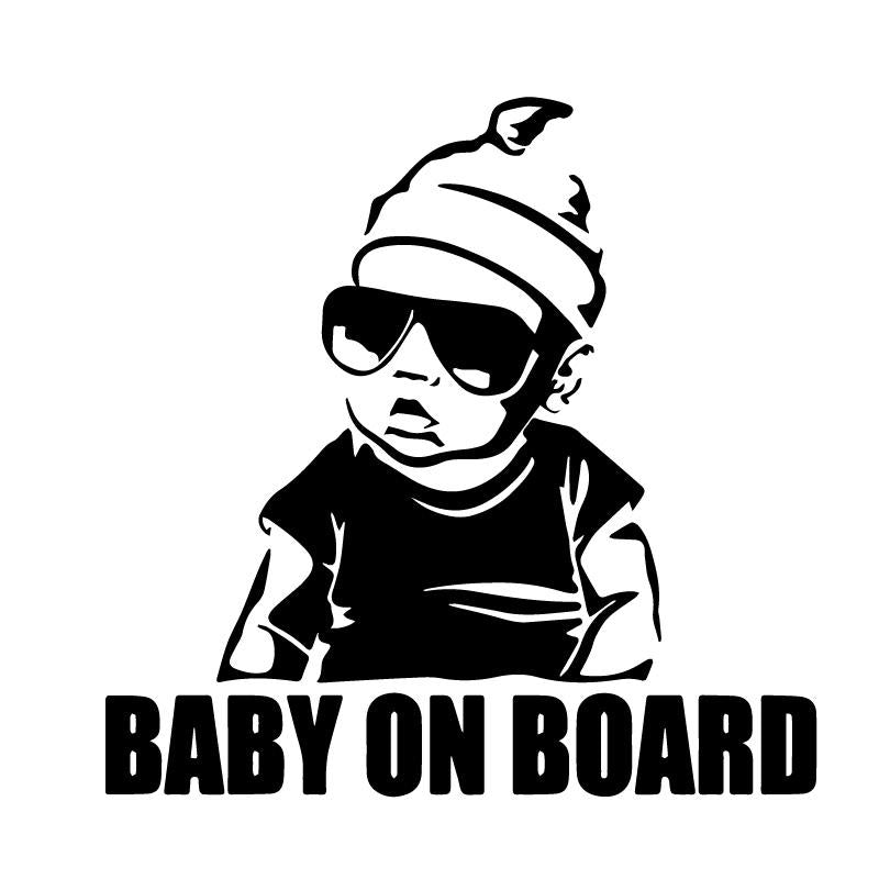 Baby on Board Gangster Rapper Vinyl Decal Sticker