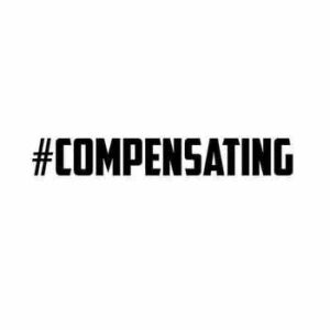 #COMPENSATING Vinyl Decal Sticker