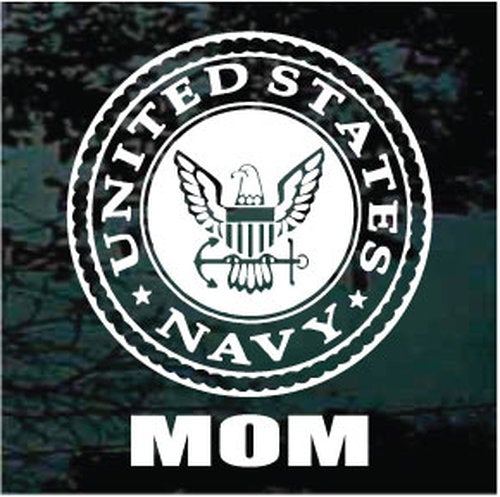 Navy Logo Family Vinyl Decal Sticker