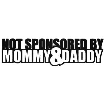 Not Sponsored Mommy Daddy Jdm Japanese 1 Vinyl Decal Sticker