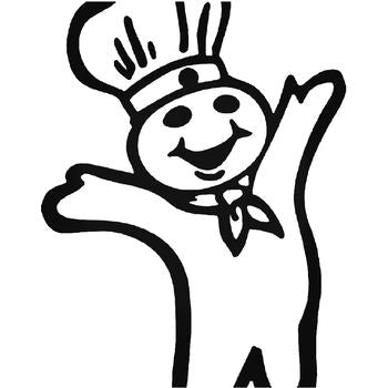 Pillsbury Doughboy Logo Vinyl Decal Sticker