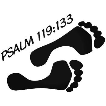 Psalm 119133 Bible Vinyl Decal Sticker