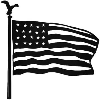 Usa Flag 4 Vinyl Decal Sticker