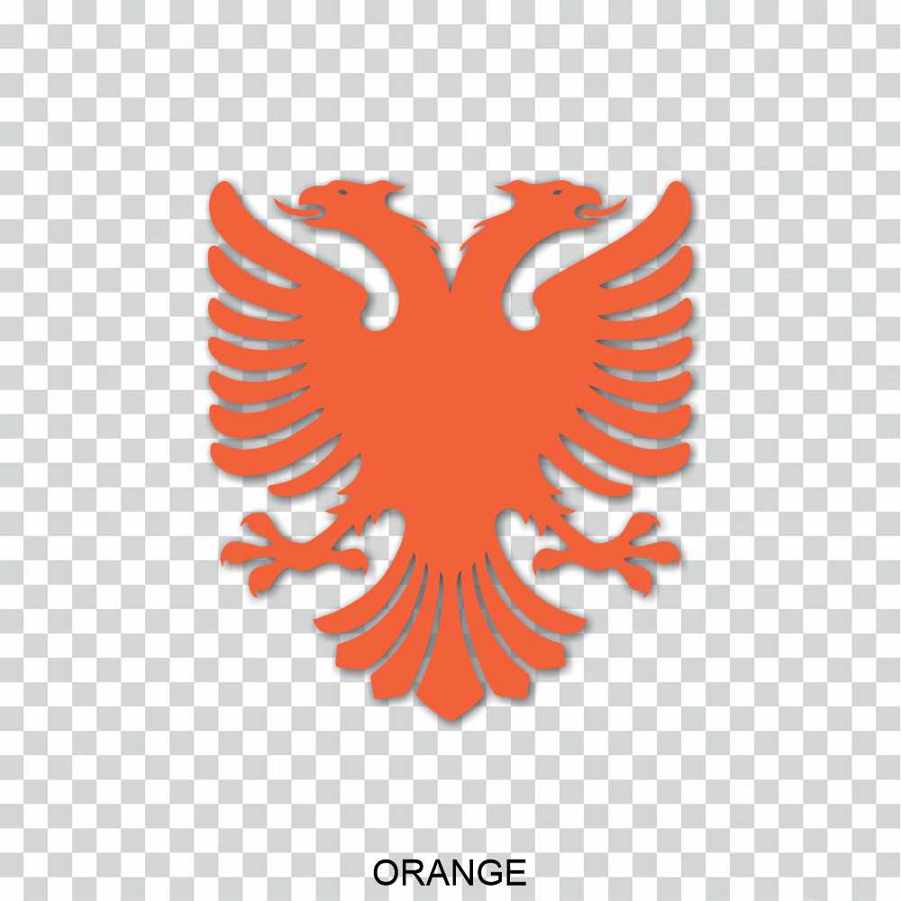 albanian flag eagle vinyl decal sticker