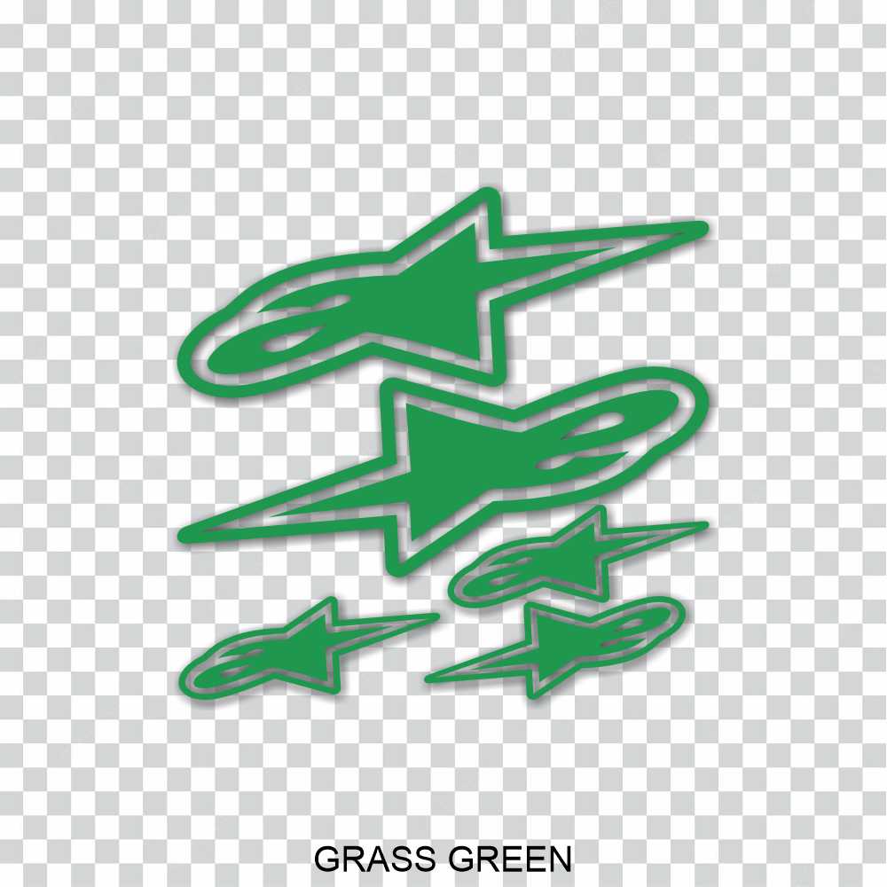 alpinestars style 1 kit vinyl decal sticker