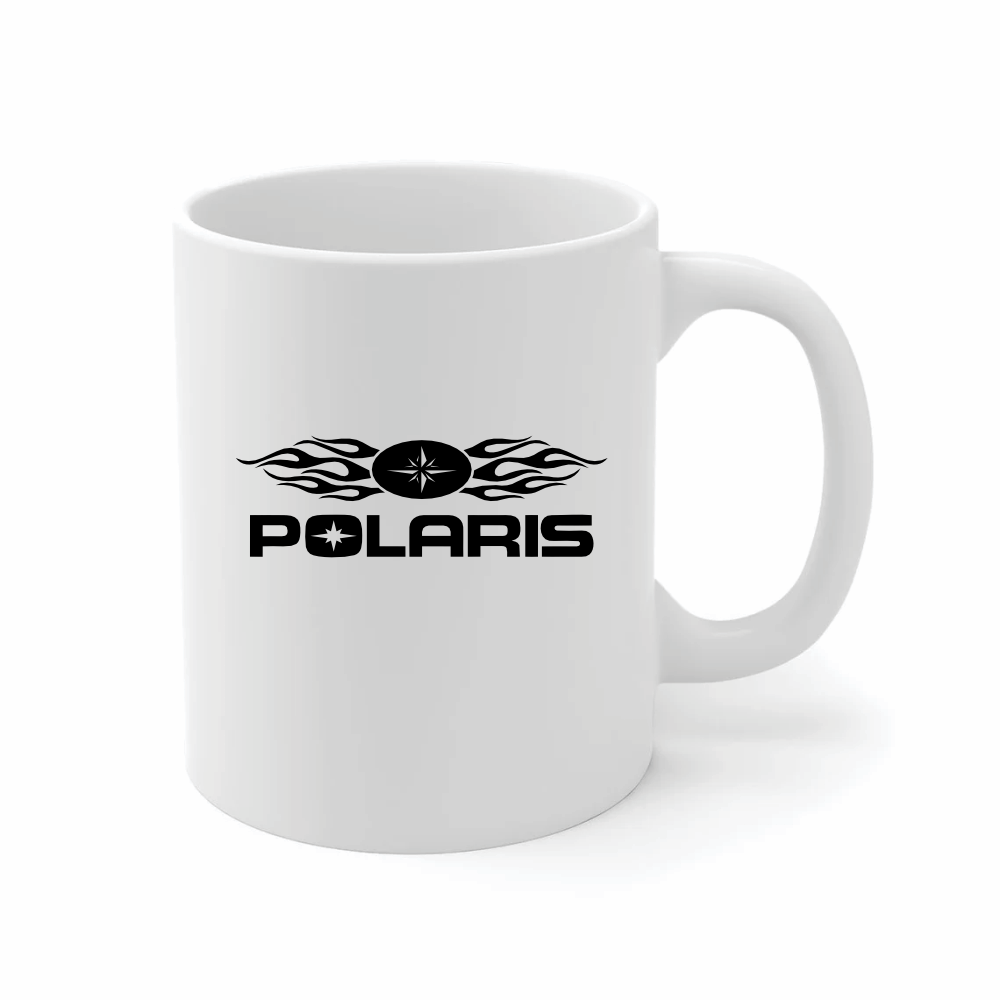 atv polaris with flames vinyl decal sticker