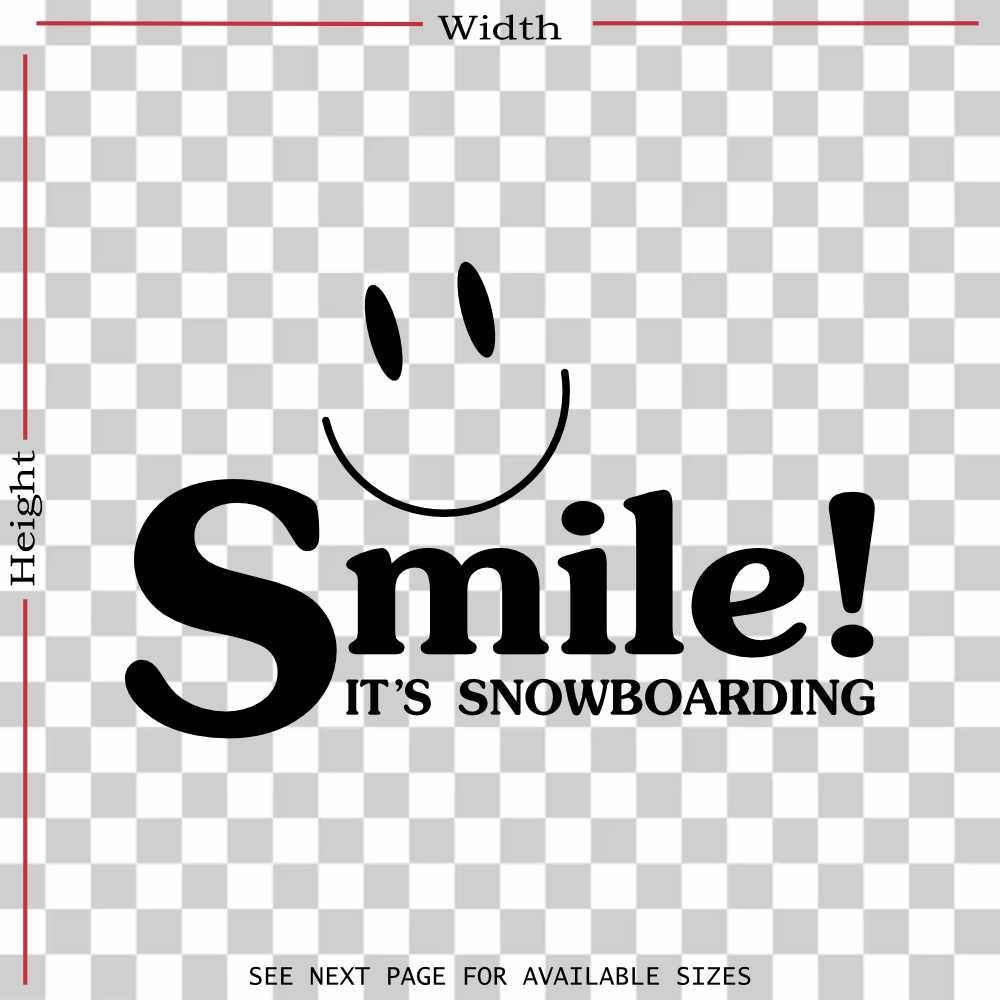 Bataleon Smile It039s Snowboarding Vinyl Decal Sticker - DecalChimp