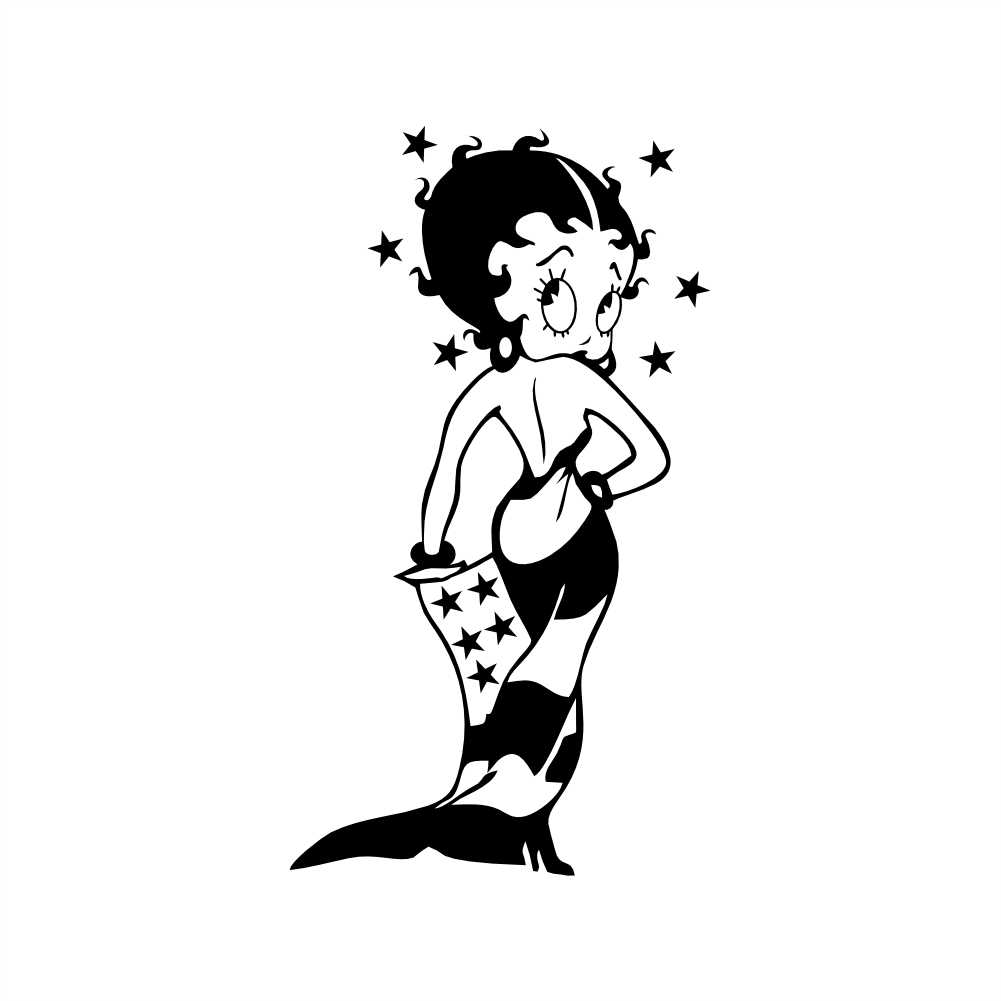 betty boop 3 vinyl decal sticker