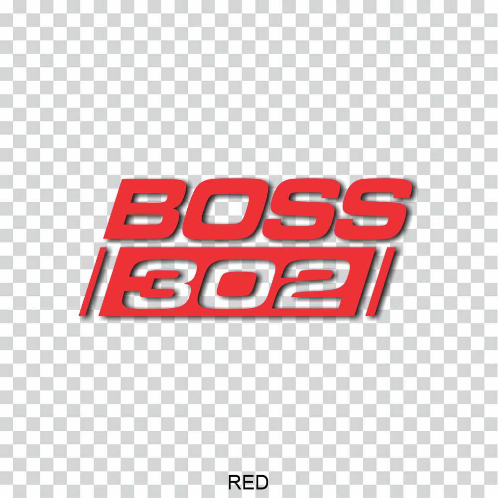 boss 302 ford mustang bumper mach toolbox vinyl decal sticker
