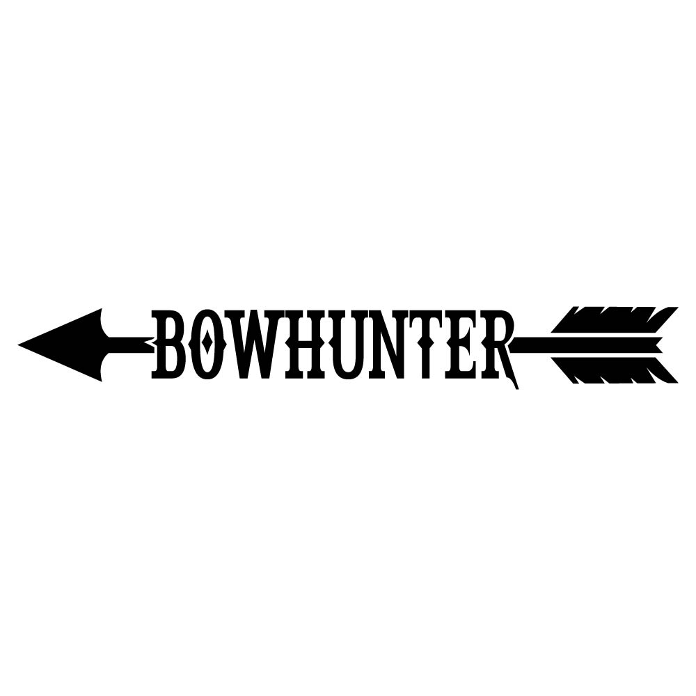 bow hunting bow hunter arrow vinyl decal sticker