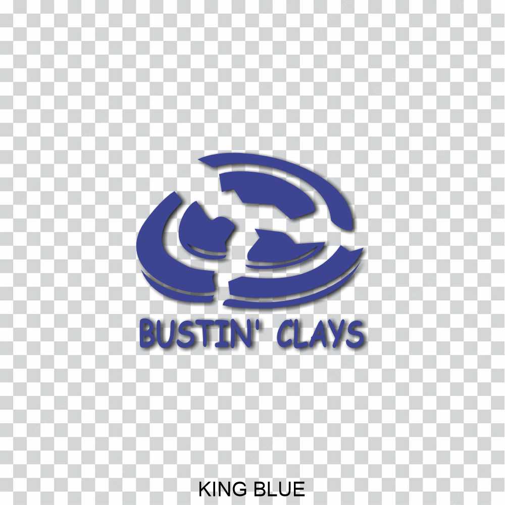busting clay shooting shotgun vinyl decal sticker