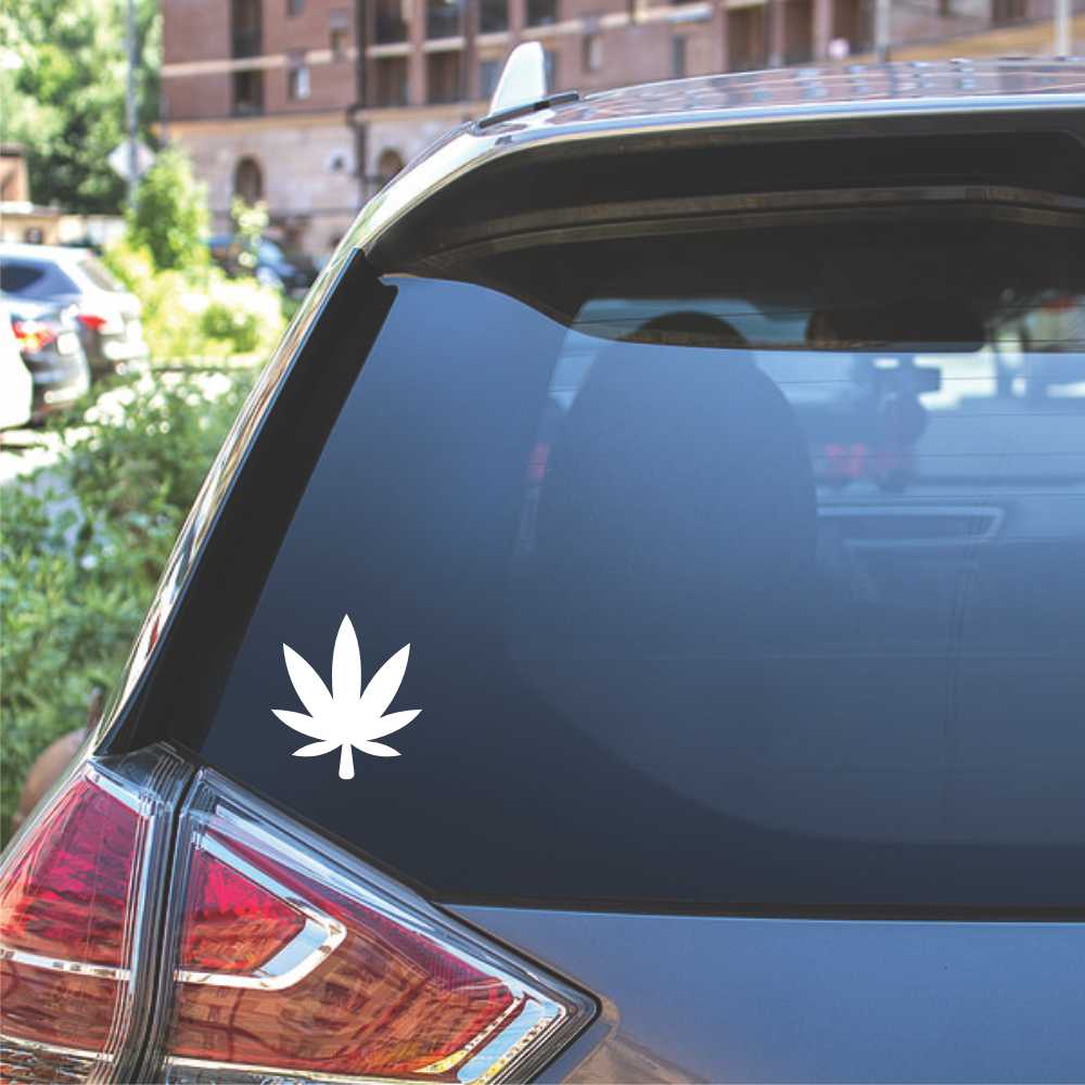 cannabis leaf vinyl decal sticker