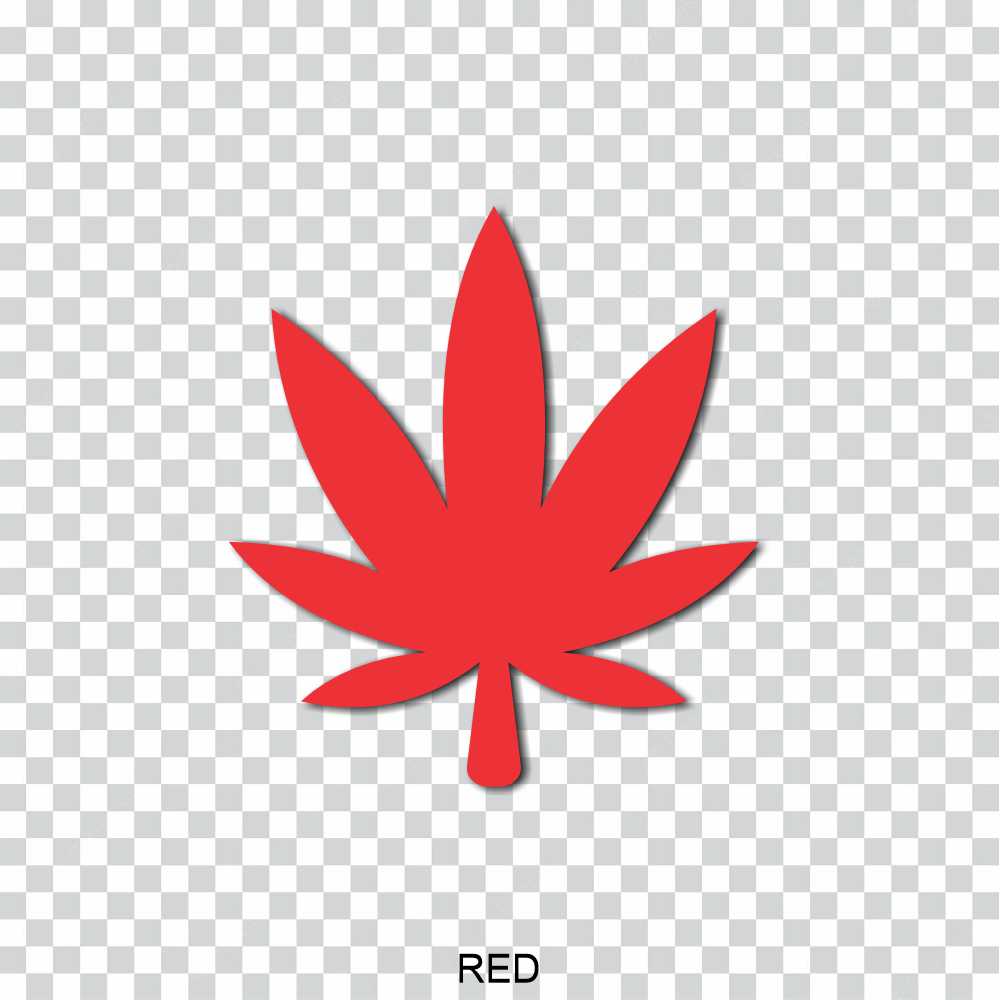 cannabis leaf vinyl decal sticker