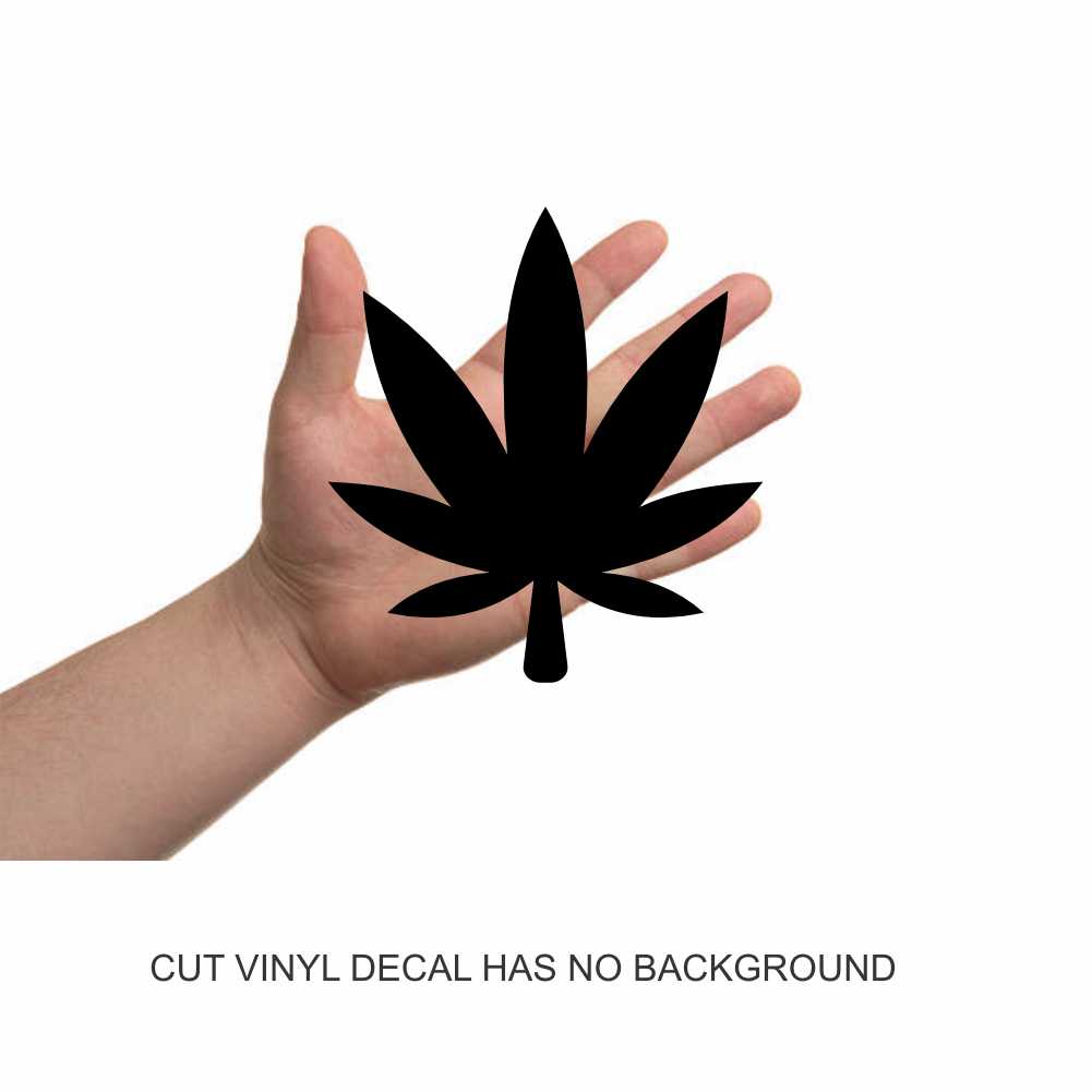 cannabis leaf vinyl decal sticker