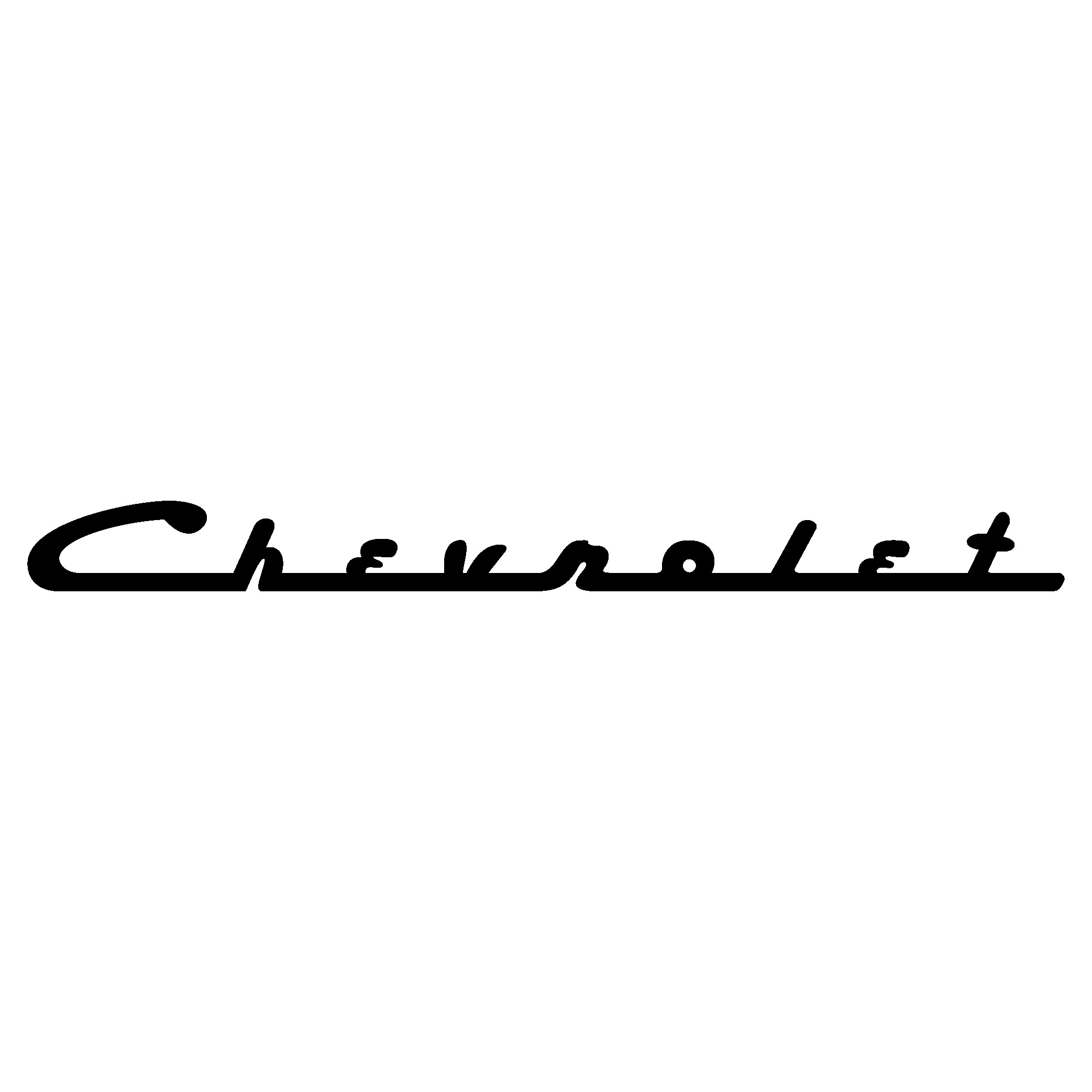 chevrolet ecriture style vinyl decal sticker