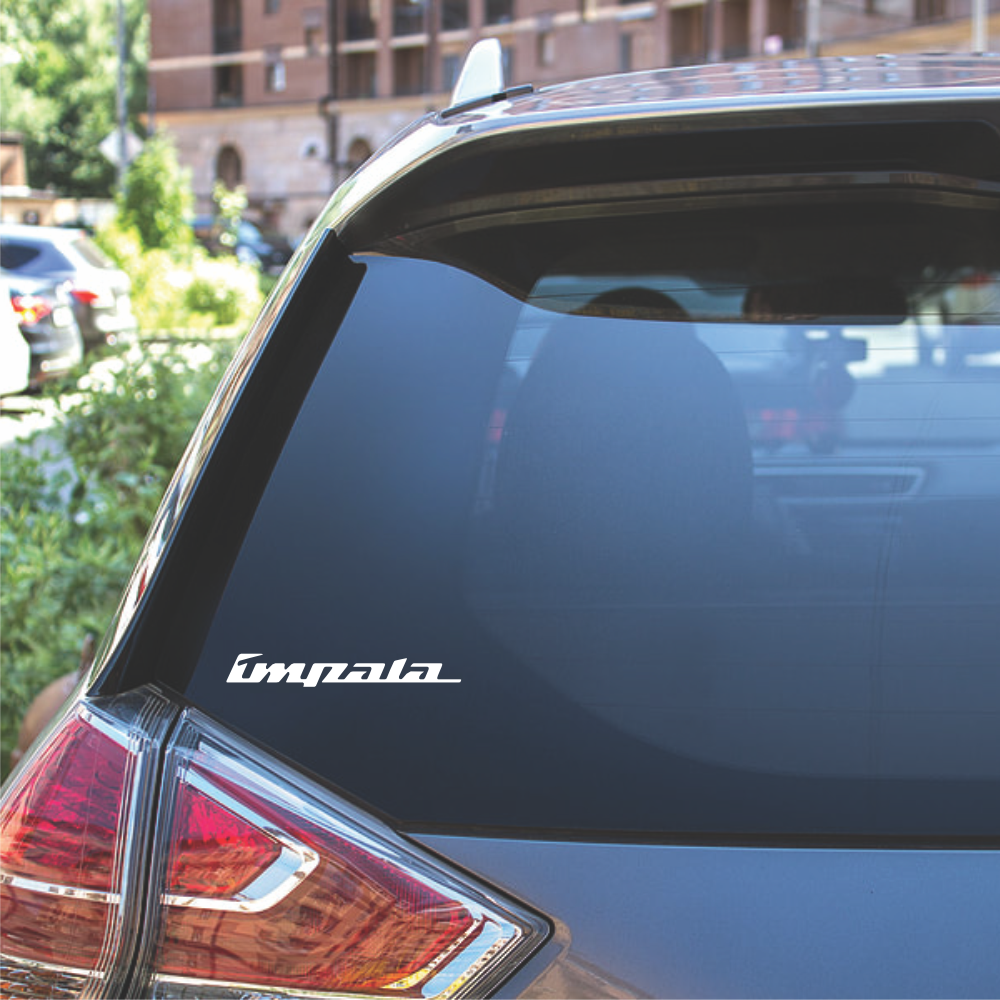 chevy chevrolet impala windshield banner decal sticker