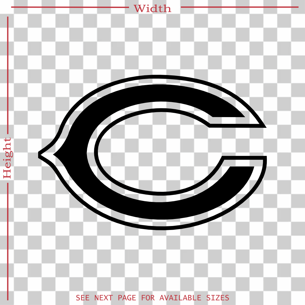 chicago bears 624 vinyl decal sticker