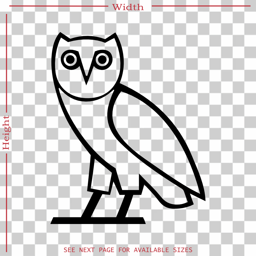custom ovo owl vinyl decal sticker