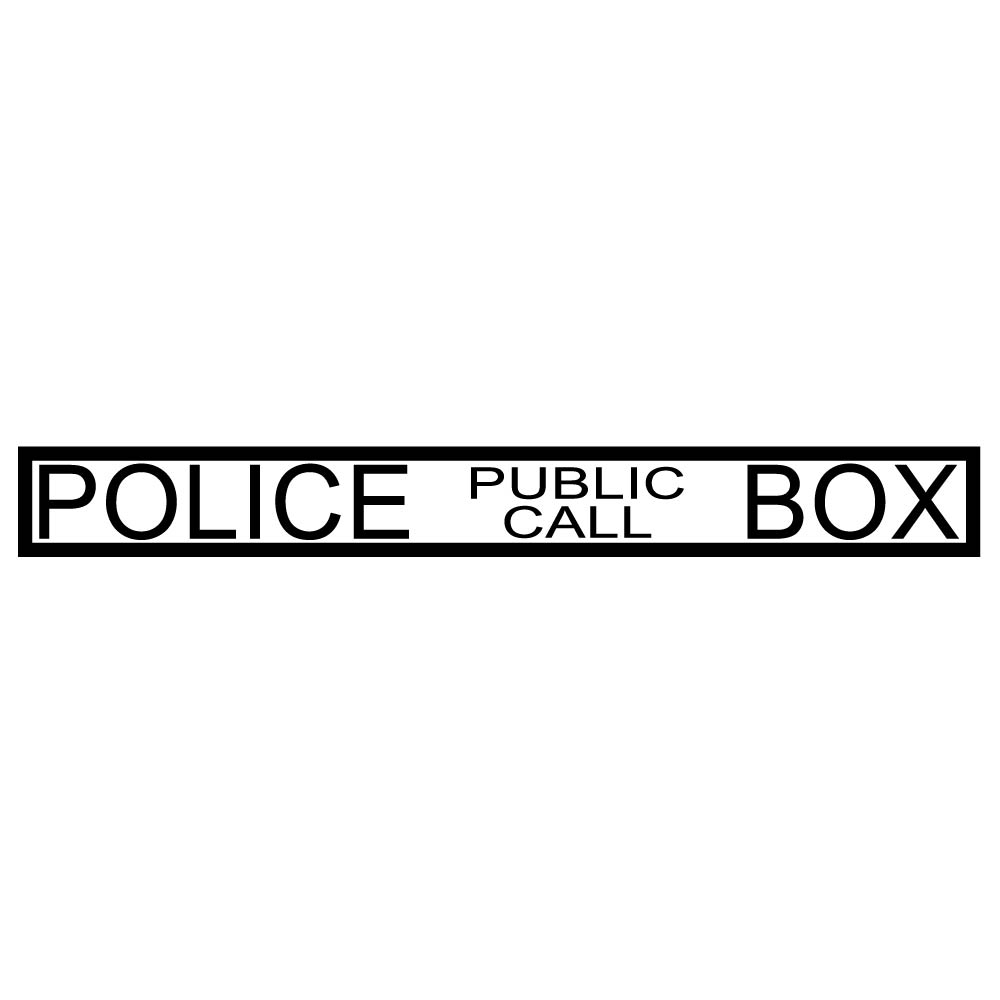 doctor who police box doctor who police box vinyl decal sticker