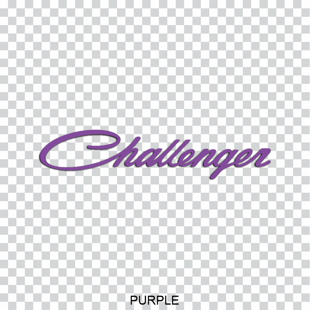 dodge challenger script windshield banner decal sticker