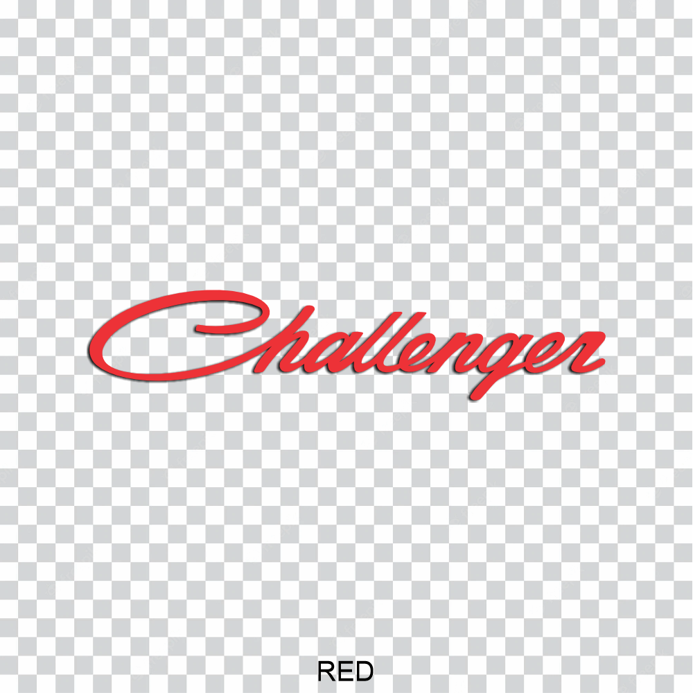 dodge challenger script windshield banner decal sticker