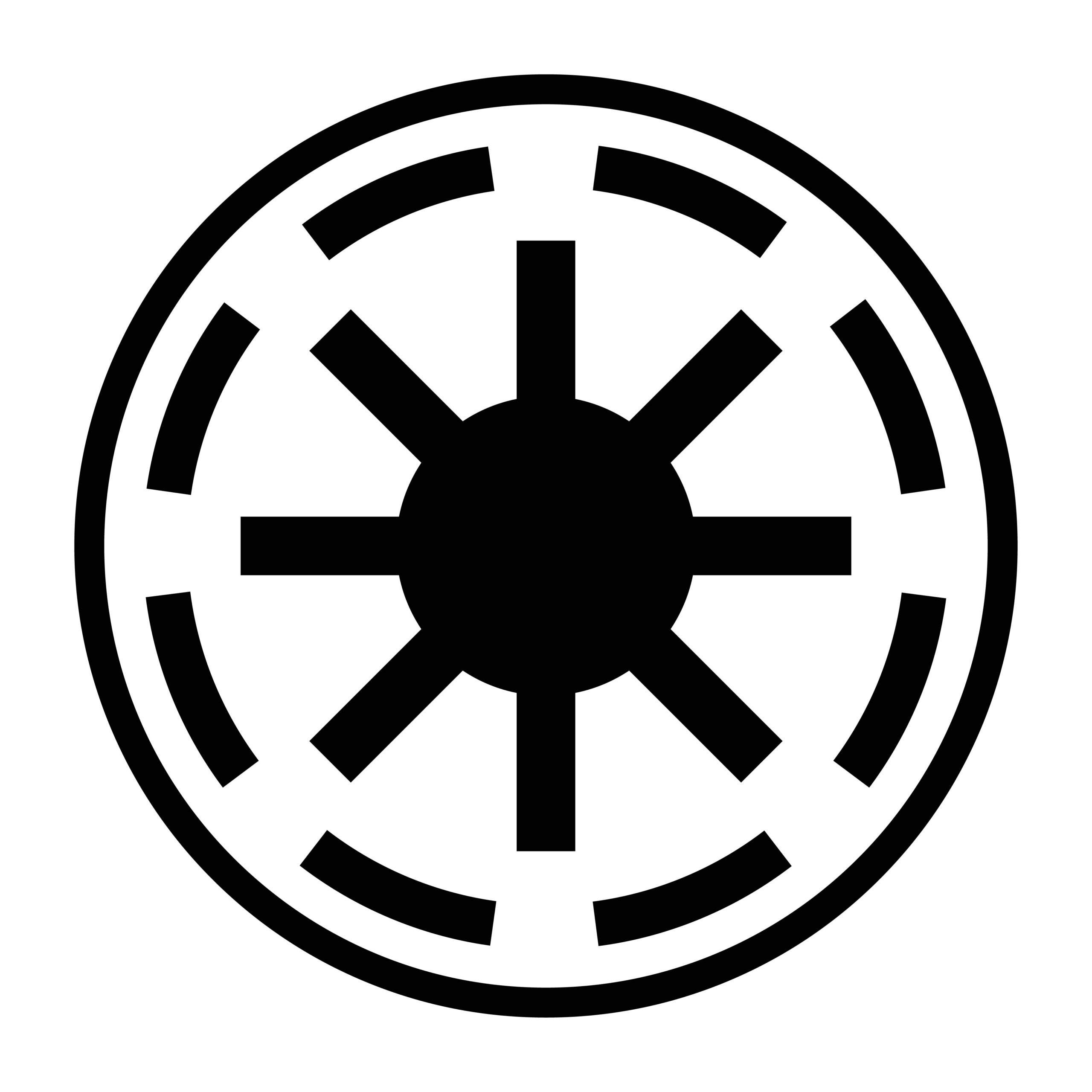 galactic republic emblem vinyl decal sticker