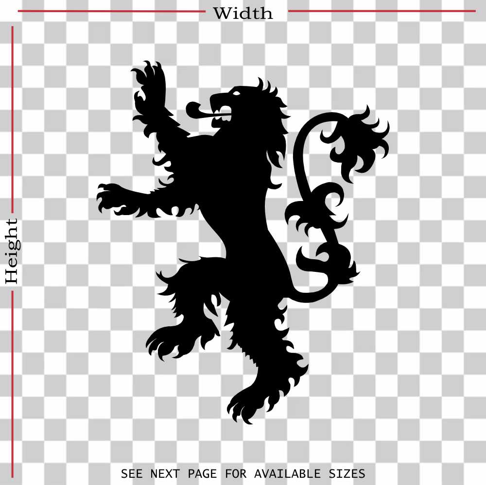 game of thrones house lannister vinyl decal sticker