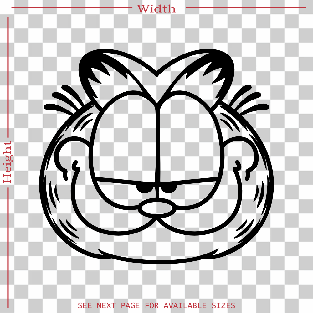 garfield 425 vinyl decal sticker
