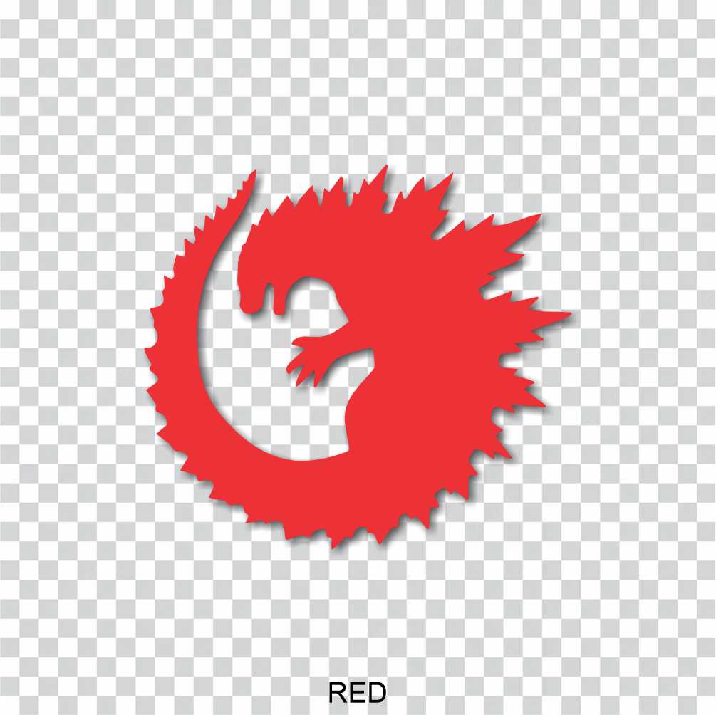 godzilla cr vinyl decal sticker