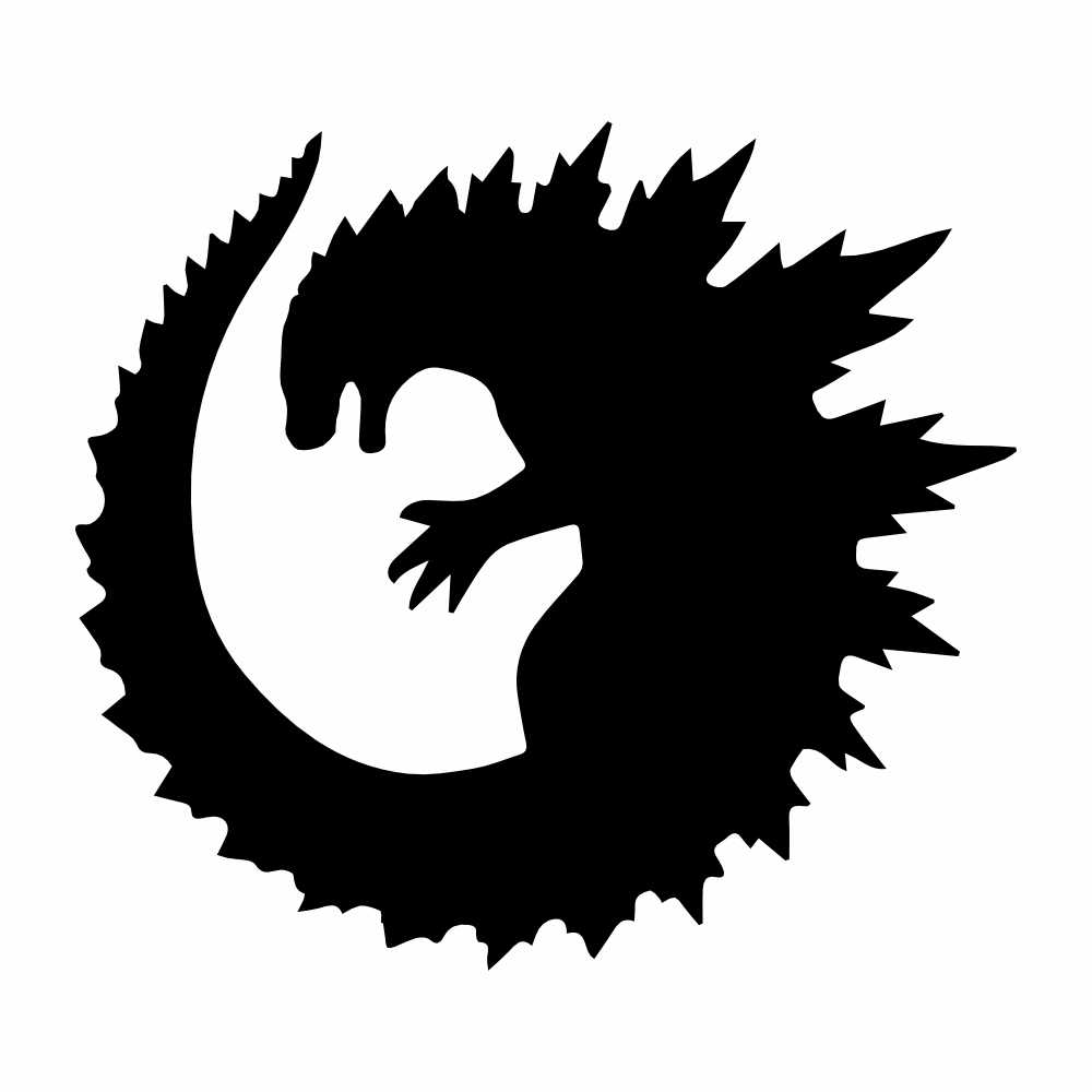 godzilla cr vinyl decal sticker