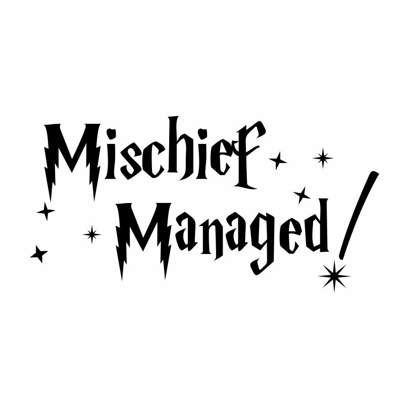 harry potter mischief managed vinyl decal sticker