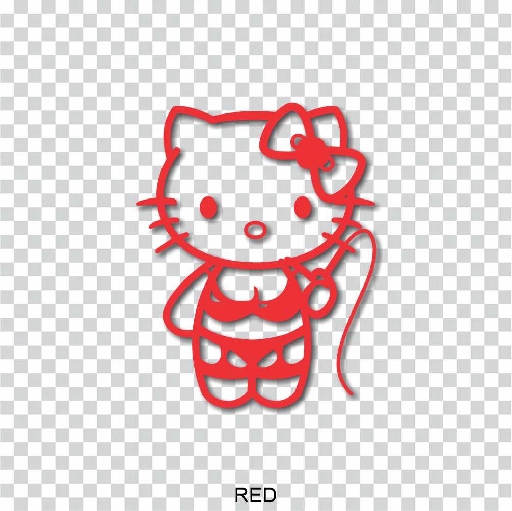 Hello Kitty s Hello Kitty Bondage Master Slave Bdsm Vinyl Decal Sticker -  DecalChimp