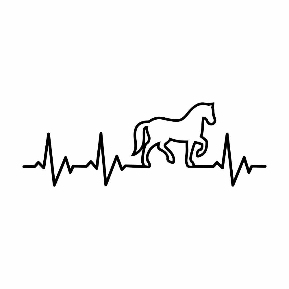 horse diogram hebeat vinyl decal sticker