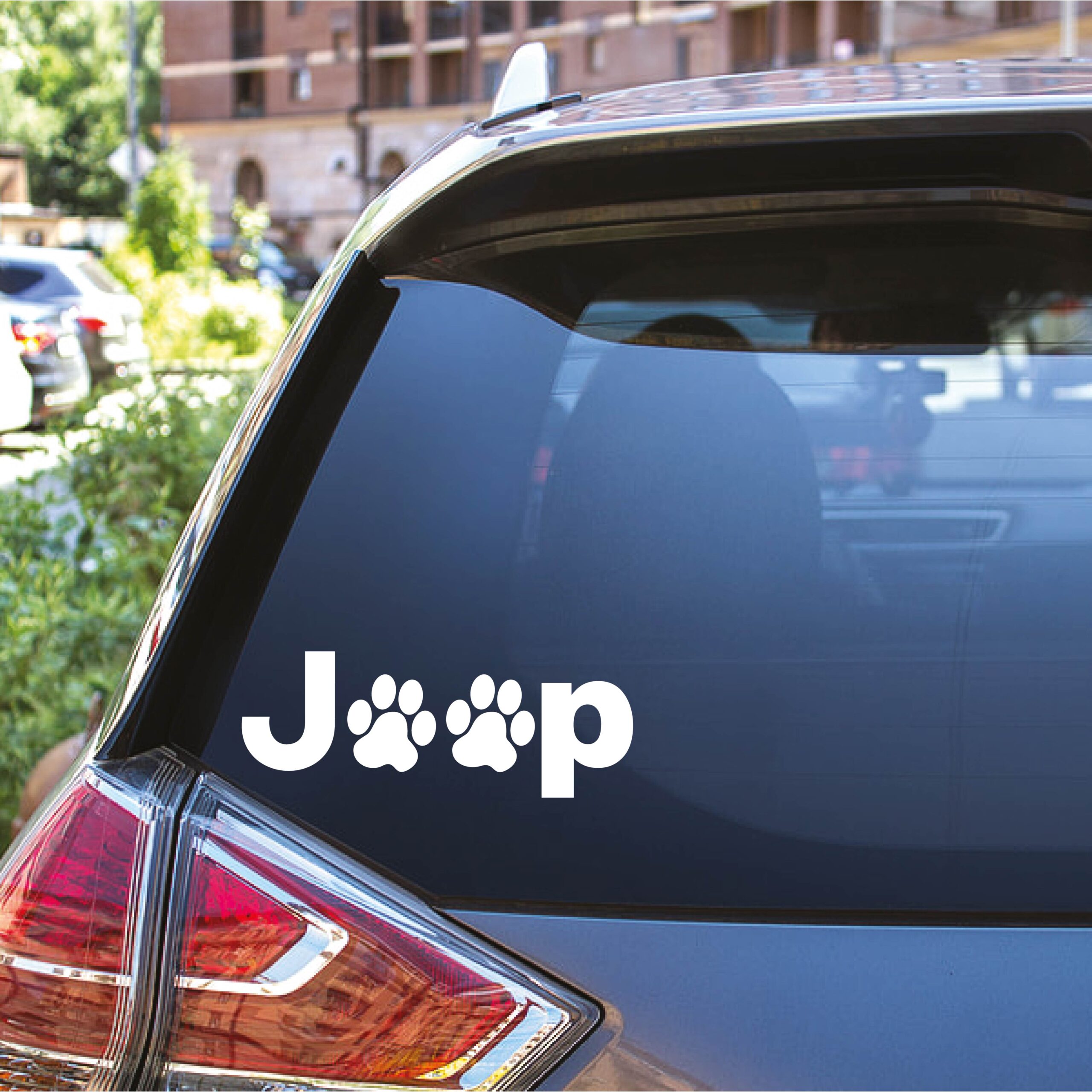 jeep dog paw prints vinyl decal sticker