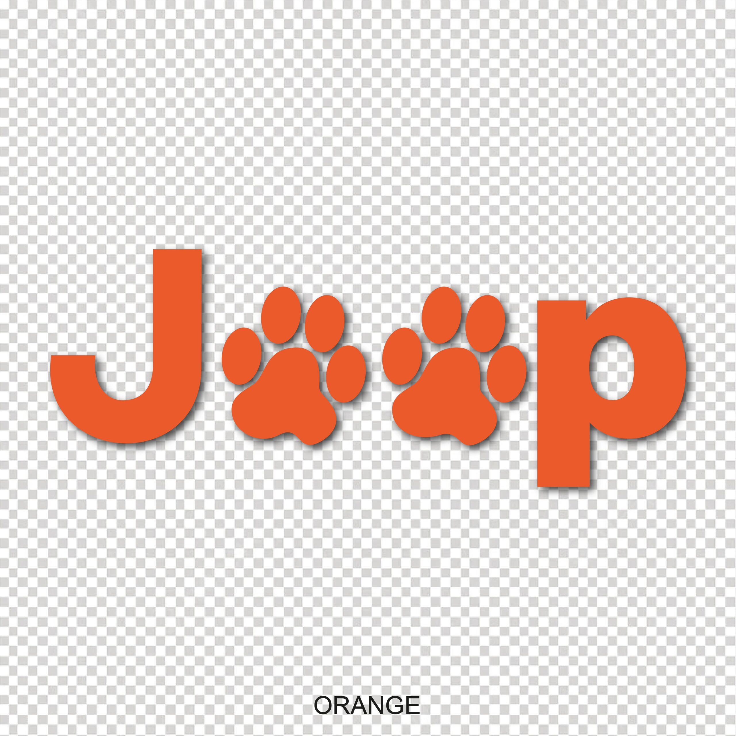 jeep dog paw prints vinyl decal sticker