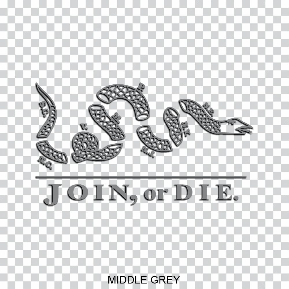 join or die vinyl decal sticker