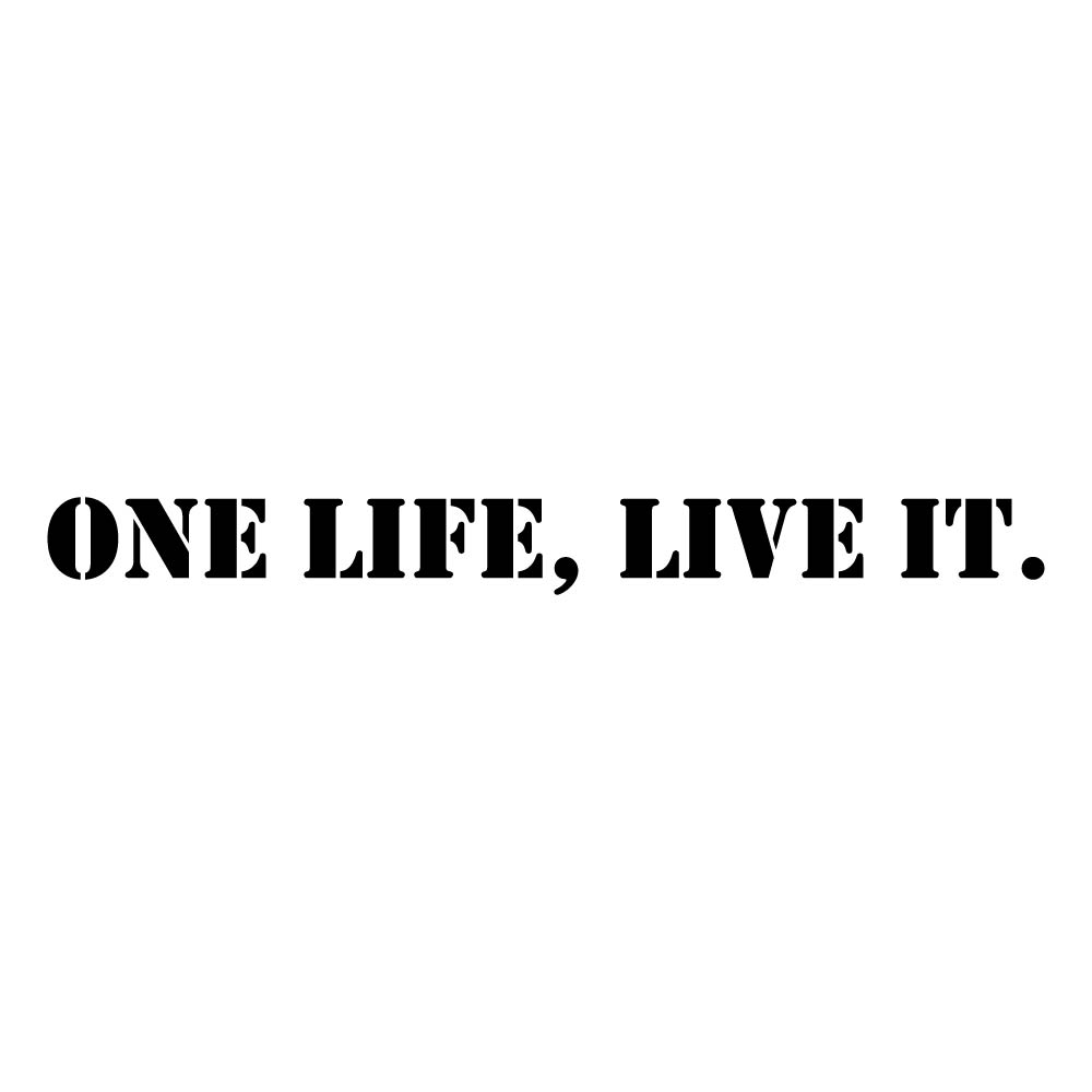 land rover one life live it vinyl decal sticker