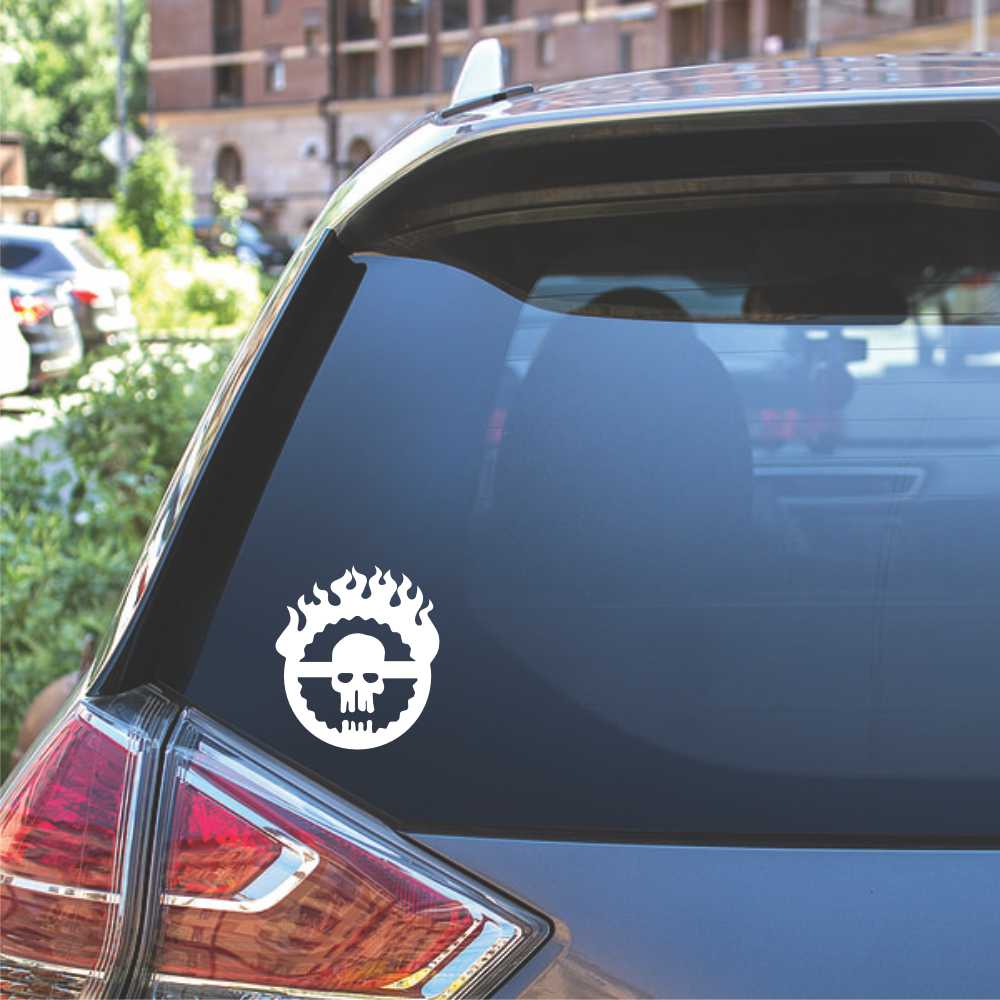 mad max fury road skull vinyl decal sticker