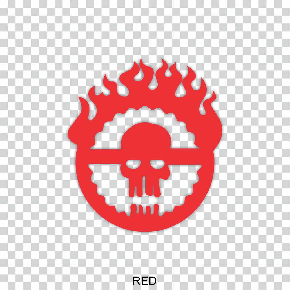 mad max fury road skull vinyl decal sticker