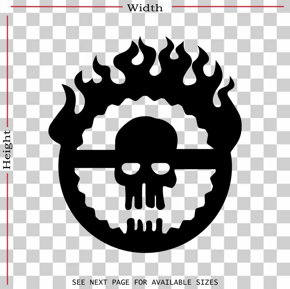 mad max fury road skull vinyl decal sticker