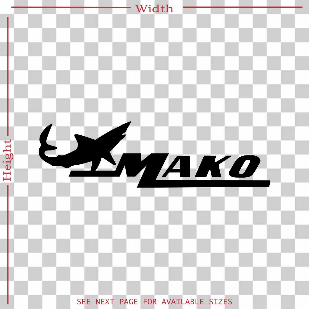 mako marine gold boat kit vinyl decal sticker