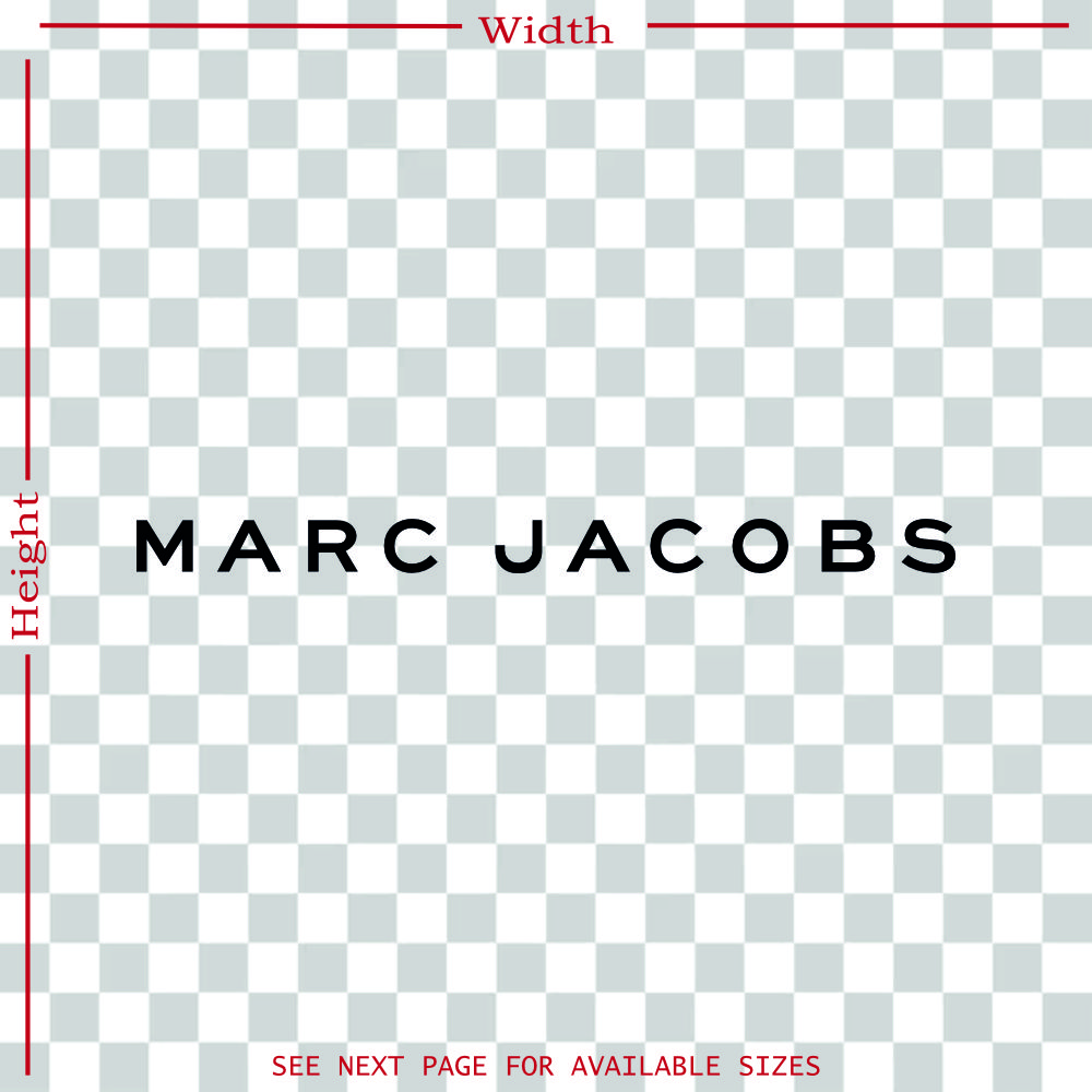 marc jacobs logo vinyl decal sticker