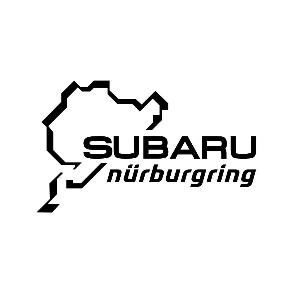 nurburgring subaru vinyl decal sticker