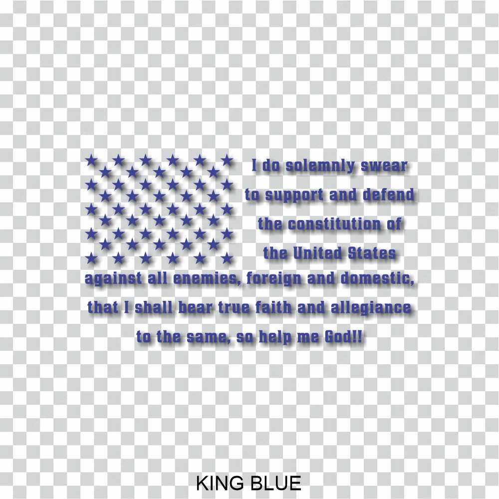oath of enlistment flag vinyl decal sticker