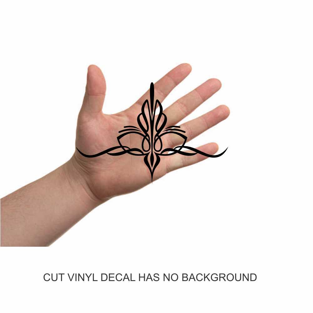 pinstripes ornament vinyl decal sticker