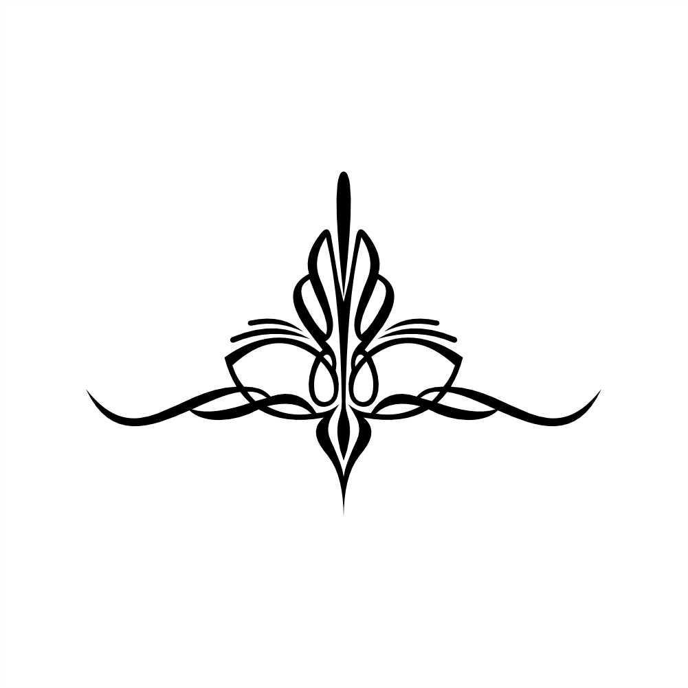 pinstripes ornament vinyl decal sticker