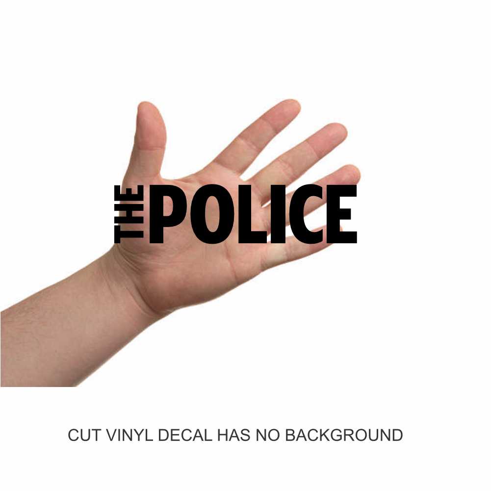 police vinyl decal sticker