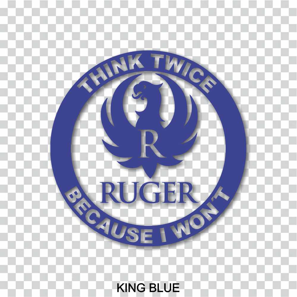 protected by ruger firearms vinyl decal sticker